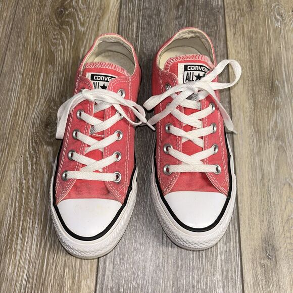 Converse All Star Low Pink White Sneaker Shoes US Size Womens 6 / Mens 4 - Picture 4 of 12